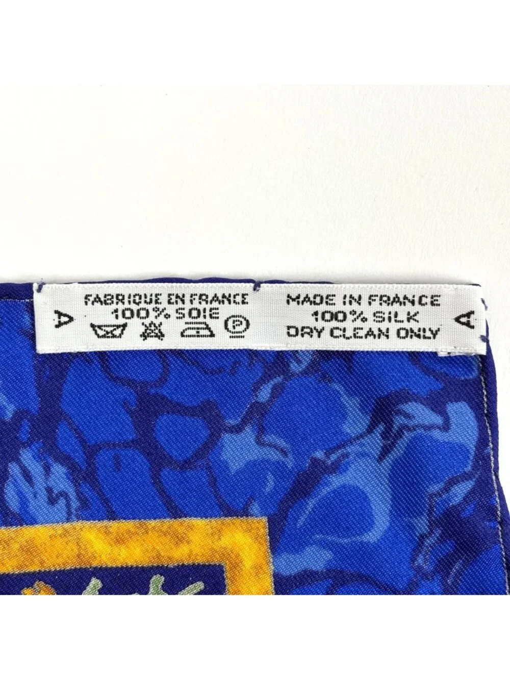 Hermes Carre 90 Carpe Diem Enjoy Your Day Sun Moon Star Scarf Silk Blue